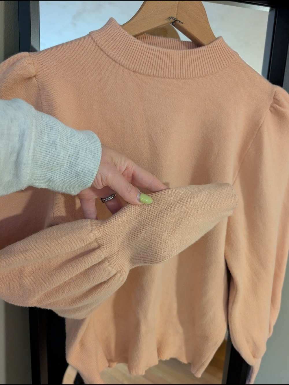 Zara Peach Crewneck Sweater - Picture 2 of 7